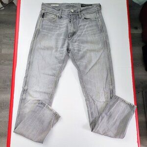 Jack & Jones jeans Erik anti fit hard washed light grey men's size 28/32